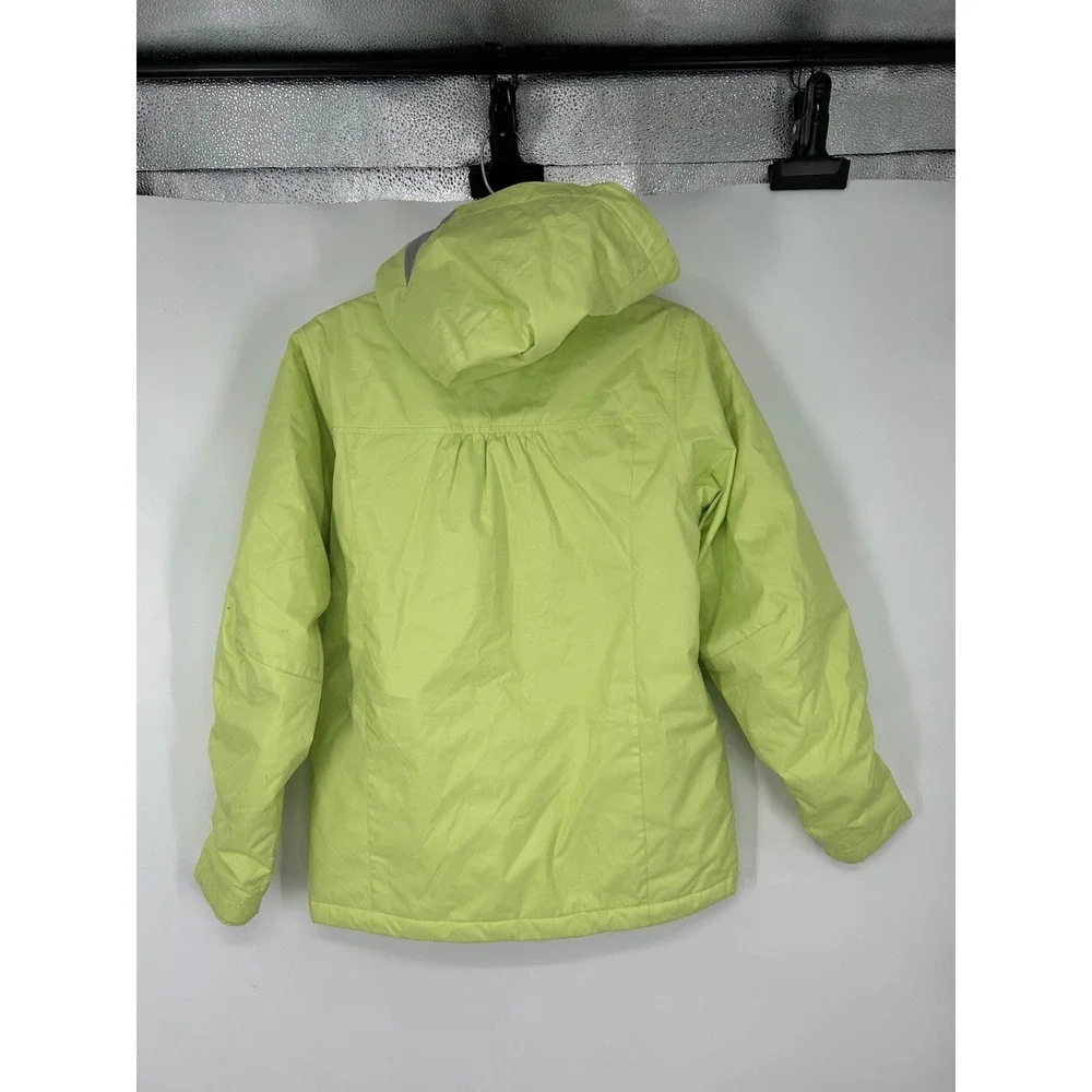 Burton Snowboard Ski Snow Winter Insulated Jacket Girls Large 14/16‎ Neon Hooded
